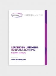Leading by Listening: Reflective Learning